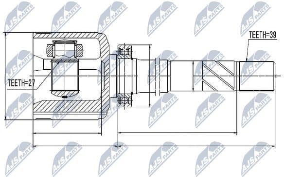 Joint Kit, drive shaft NPW-RE-044 - image 3