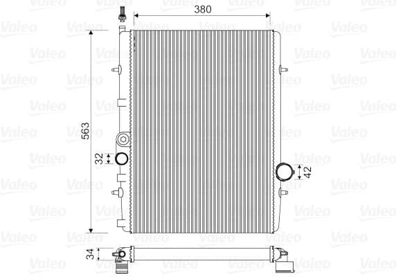 Radiator, engine cooling 732906