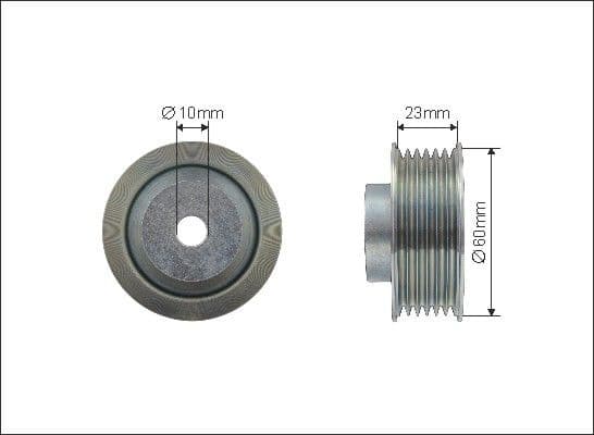 Deflection/Guide Pulley, V-ribbed belt 500120