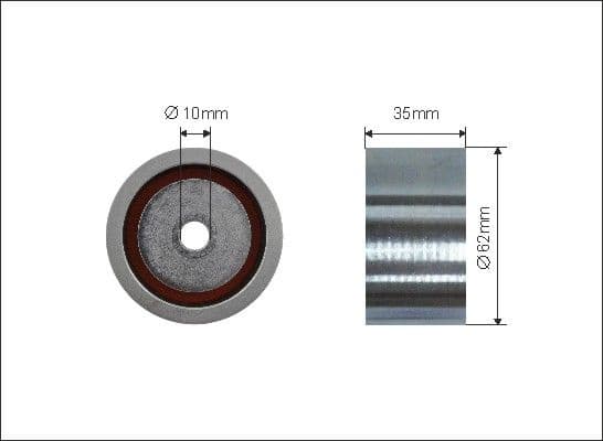 Deflection Pulley/Guide Pulley, timing belt 364-129