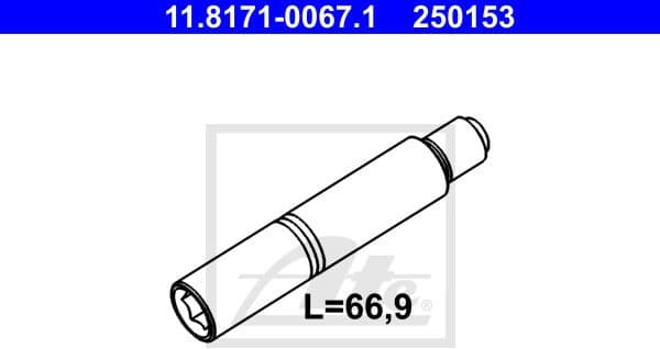 Guide Bolt, brake caliper 11.8171-0067.1