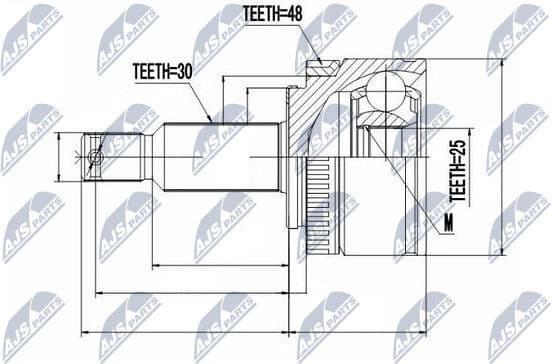 Joint Kit, drive shaft NPZ-KA-357