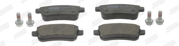 Brake Pad Set, disc brake Jurid White Low Dust 573286JC