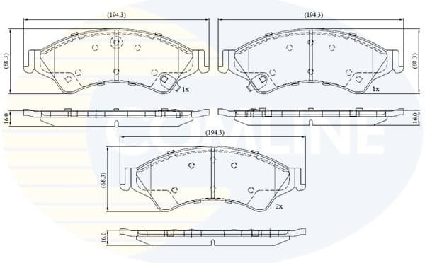 Brake Pad Set, disc brake CBP32275