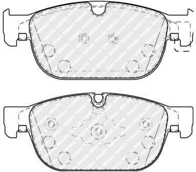 Brake pads front, Top Quality FDB5117