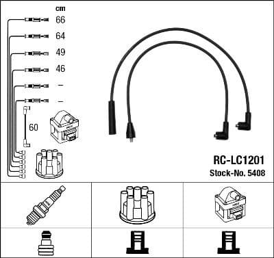 Ignition Cable Kit RC-LC1201