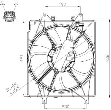 Fan, engine cooling 47934