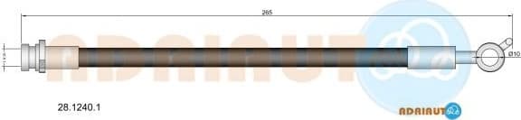 Brake hose front 28.1240.1