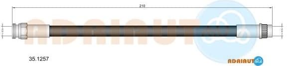 Brake hose rear 35.1257