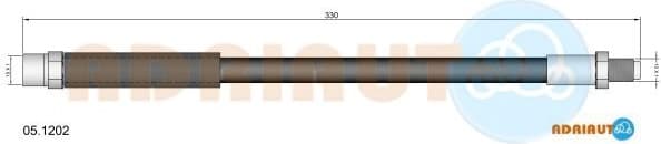 Brake hose rear 05.1202