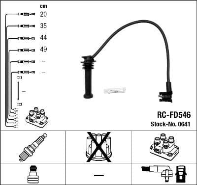 Ignition Cable Kit RC-FD546