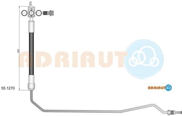 Brake hose rear 55.1270