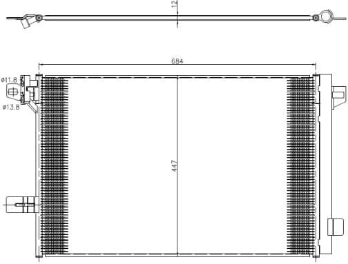 Condenser, air conditioning EASY FIT 350369