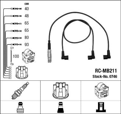 Ignition Cable Kit RC-MB211