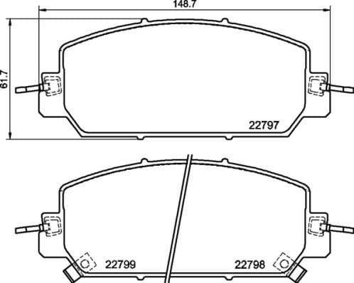 Brake Pad Set, disc brake PRIME LINE P28098