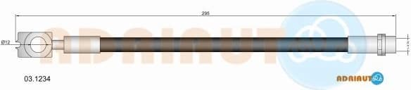 Brake hose rear 03.1234