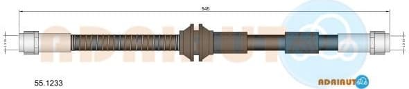 Brake hose front 55.1233