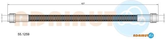 Brake hose rear 55.1259