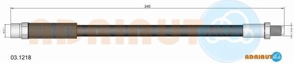 Brake hose rear 03.1218