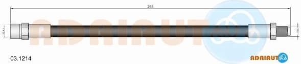Brake hose rear 03.1214