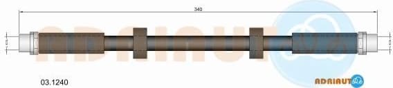 Brake hose front 03.1240