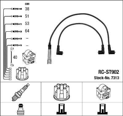 Ignition Cable Kit RC-ST902