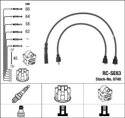 Ignition Cable Kit RC-SE83
