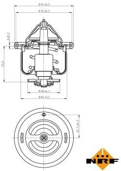 Thermostat, coolant EASY FIT 725110