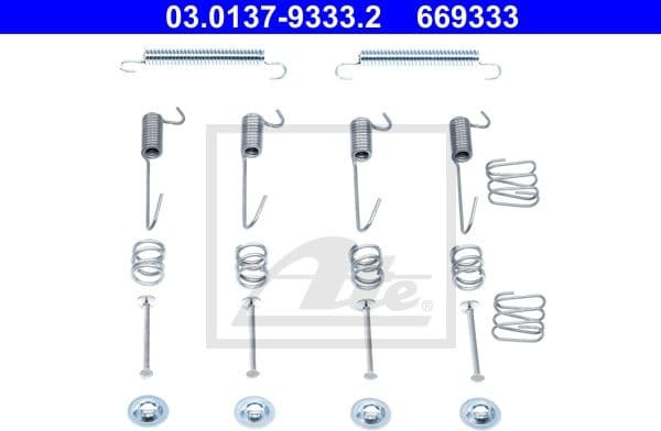 Accessory Kit, parking brake shoes 03.0137-9333.2 - image 2
