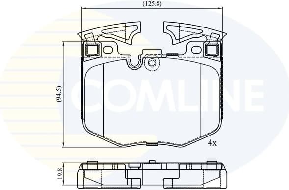 Brake Pad Set, disc brake CBP02527