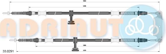 Cable Pull, parking brake 33.0291