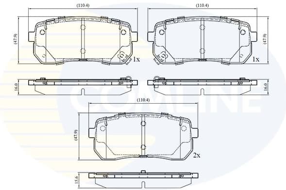 Brake Pad Set, disc brake CBP32693