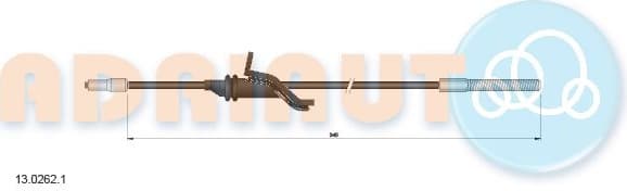 Cable Pull, parking brake 13.0262.1