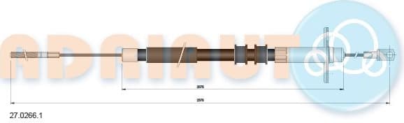 Cable Pull, parking brake 27.0266.1