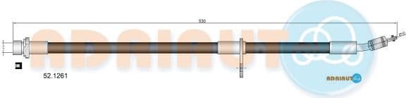 Brake hose front 52.1261