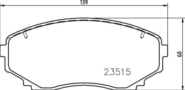 Brake Pad Set, disc brake PRIME LINE P54059