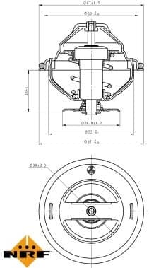 Thermostat, coolant EASY FIT 725098