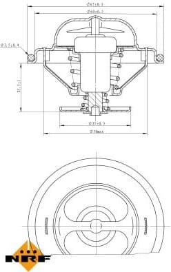 Thermostat, coolant EASY FIT 725072