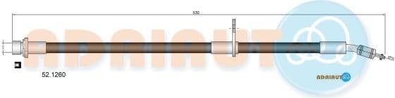 Brake hose front 52.1260