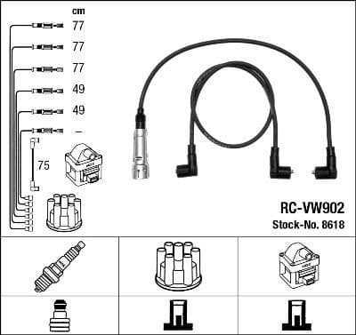 Ignition Cable Kit RC-VW902