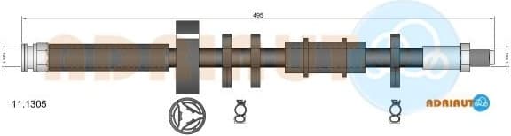 Brake hose front 11.1305