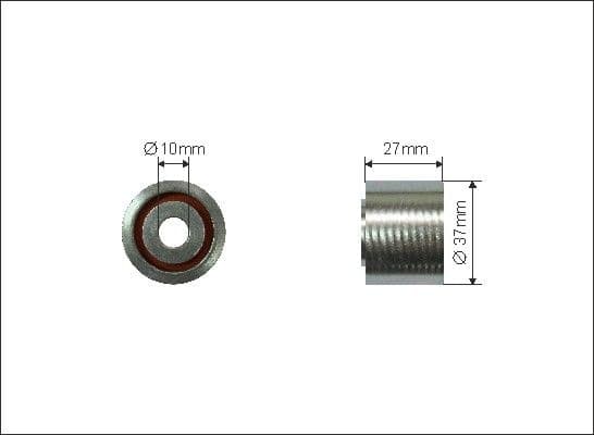 Deflection/Guide Pulley, V-ribbed belt 70-71