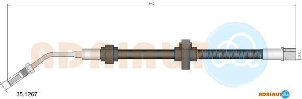 Brake hose rear 35.1267