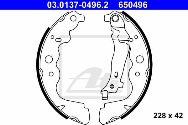 Brake Shoe Set 03.0137-0496.2