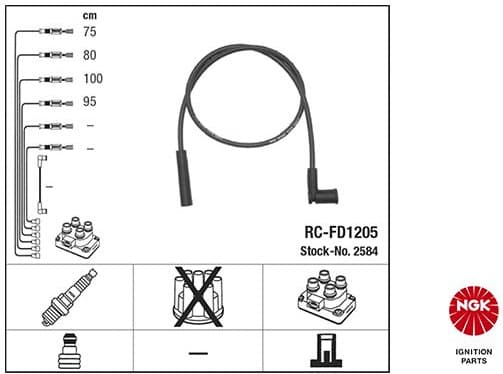 Ignition Cable Kit RC-FD1205