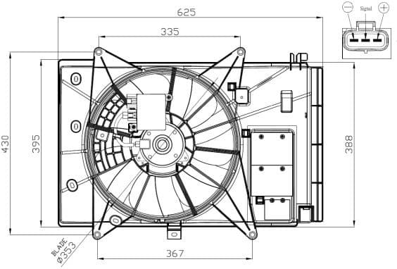 Fan, engine cooling 47949