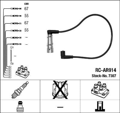 Ignition Cable Kit RC-AR914