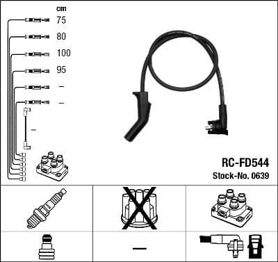Ignition Cable Kit RC-FD544