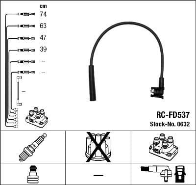 Ignition Cable Kit RC-FD537