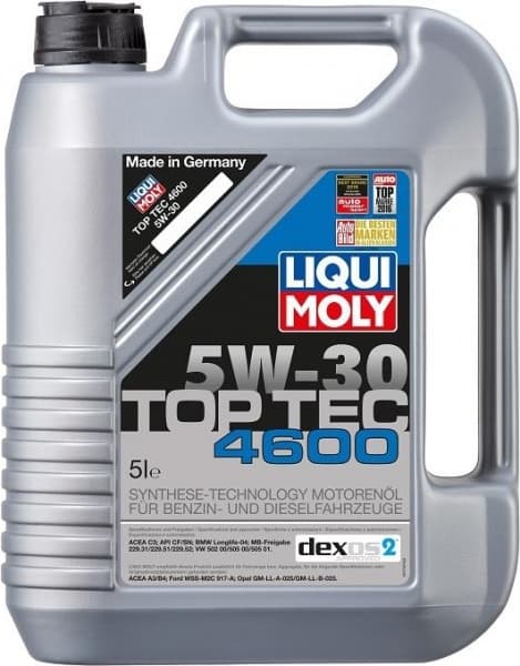 Alyva LIQUI MOLY 5W30 Top Tec 4600 5L - LIQ5W30-4600-5